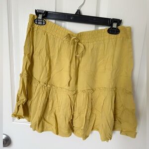 Shinestar Yellow Mini Skirt
